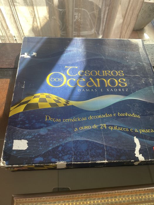 Tabuleiro de Xadres - temático tesouros dos oceanos