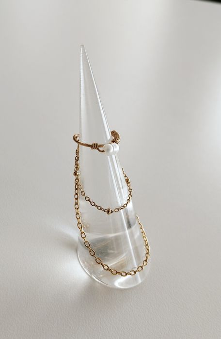 Ear Cuff Pérola Natural