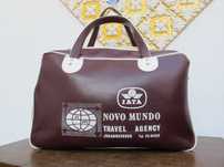 Saco ou Mala de Viagem Antigo - Agência de Viagens Vintage