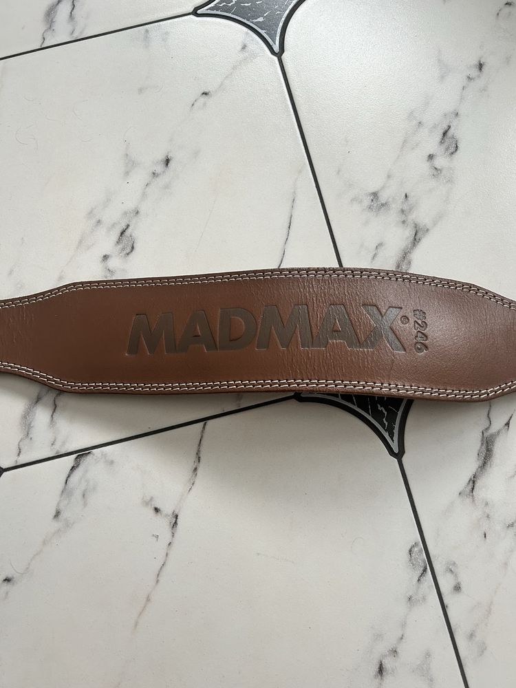 Пояс для фітнеса MadMax Full Leather Chocolate Brown