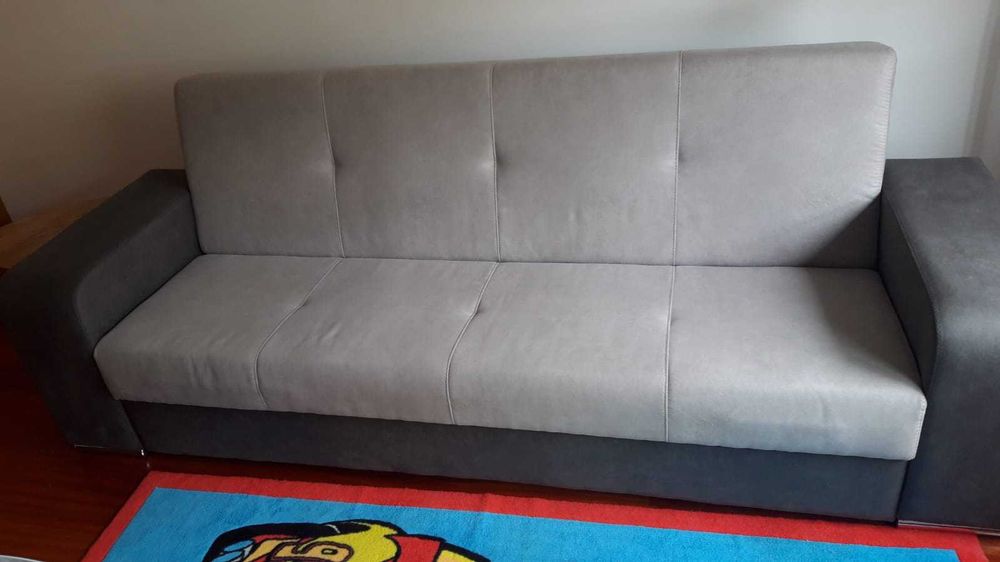 Sofá 3 lugares cinza
