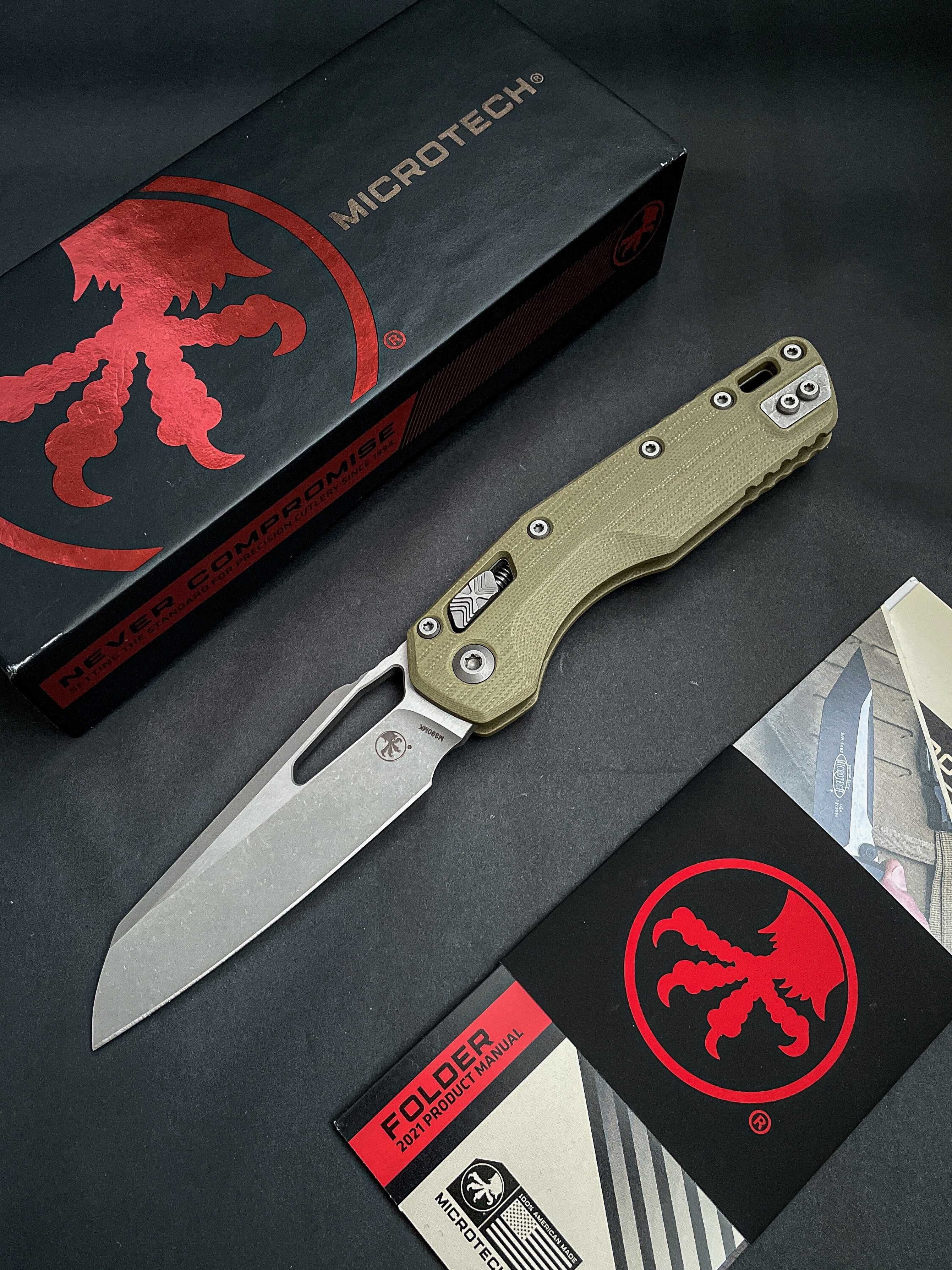 Microtech MSI RAM Lock Apocalyptic Plain OD Green G-10