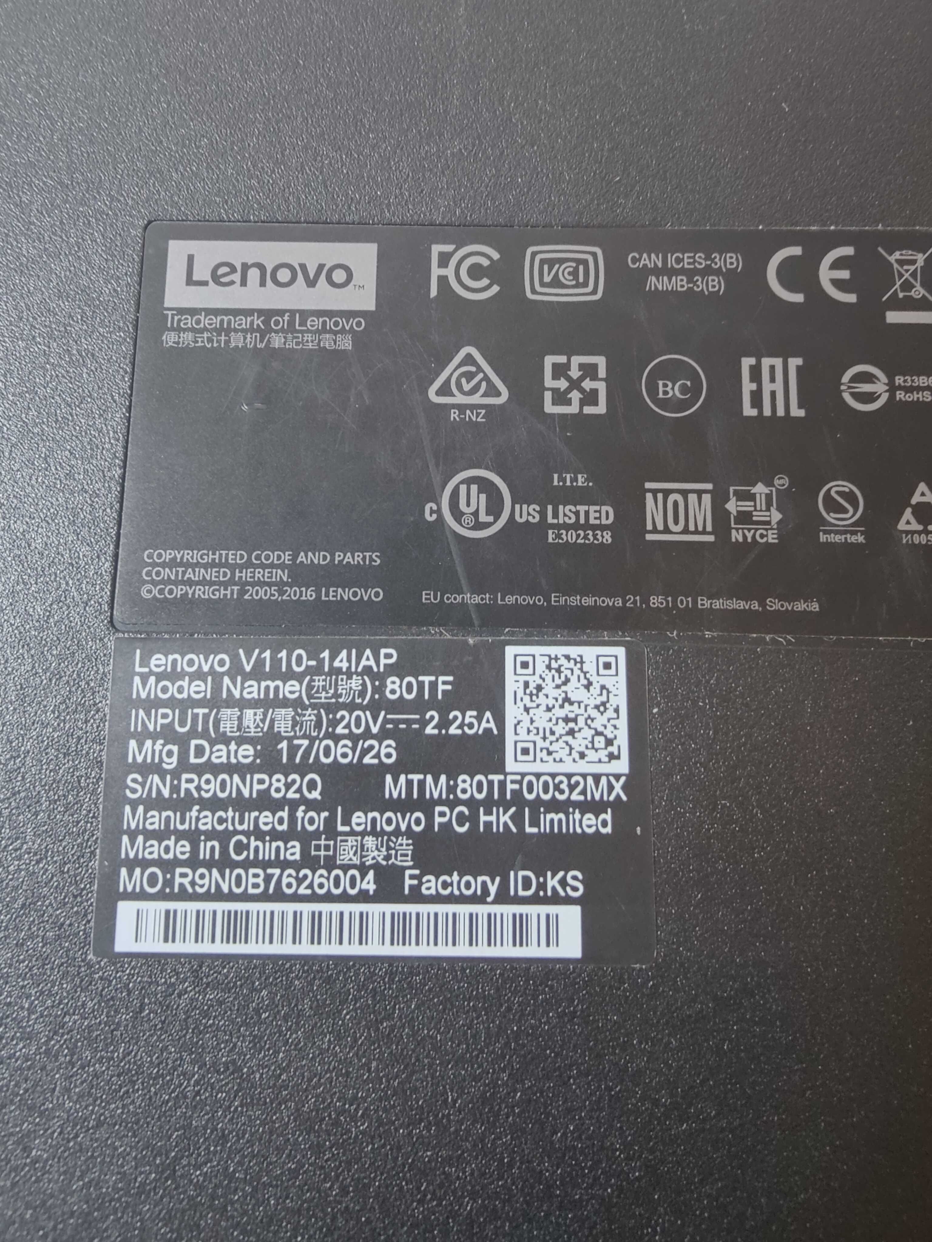 Lenovo v110 без зарядки