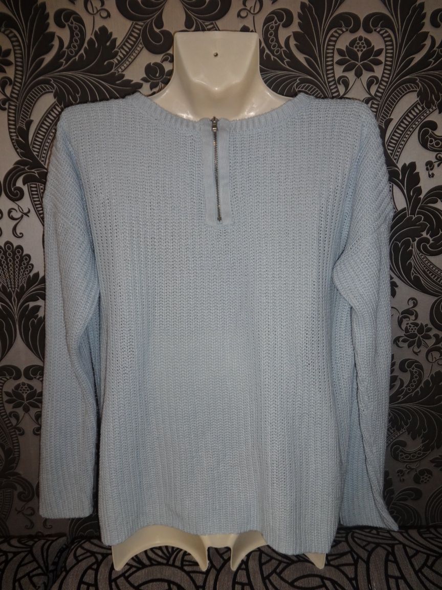 Тёплая нежная вязаная кофта блузка блуза свитер для беременных 46 48 L
