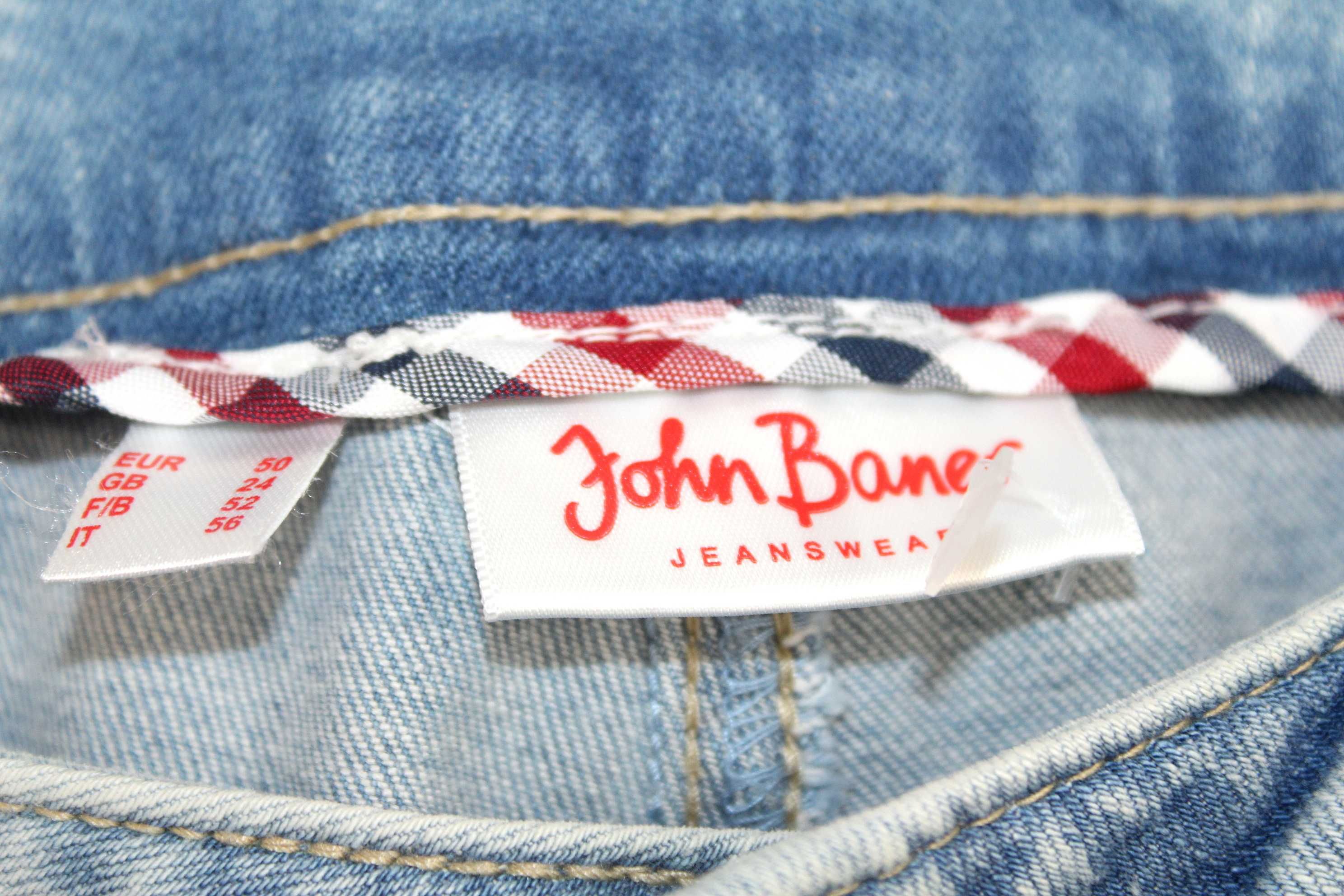 w7 JOHN BANER Wygodne Damskie Spodnie Jeans 50/52 5XL/6XL