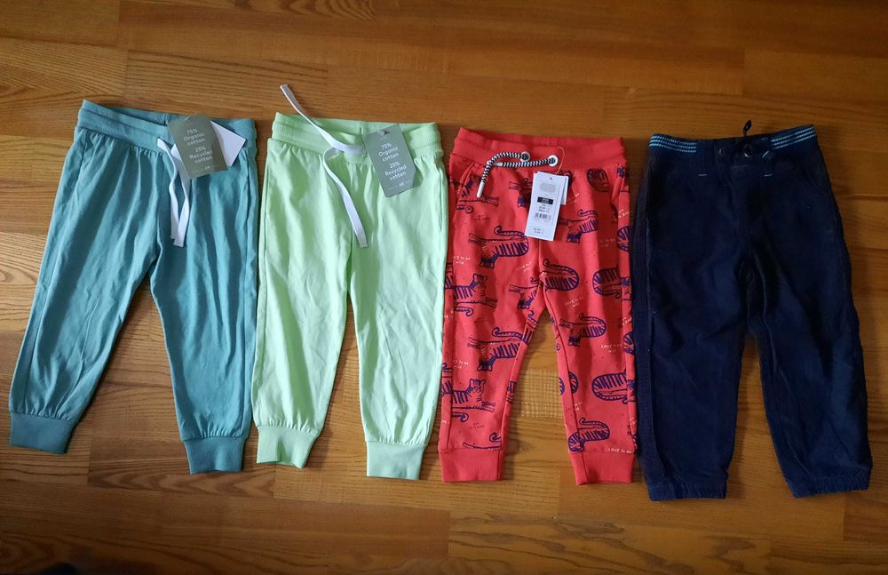 Spodnie r. 92 H&M, CoolClub Smyk 3 pary Nowe +sztruksowe Smyk