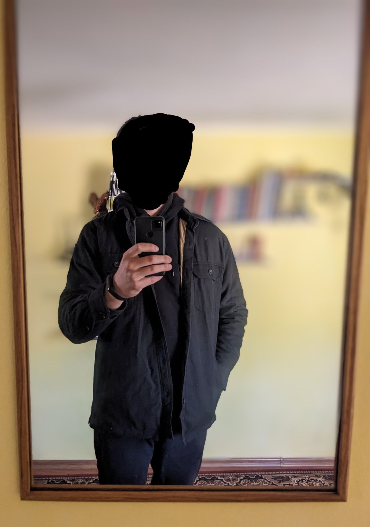 Джинсова чорна куртка