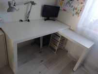 Biurko MALM, z wysuwanym panelem 151x65, Ikea