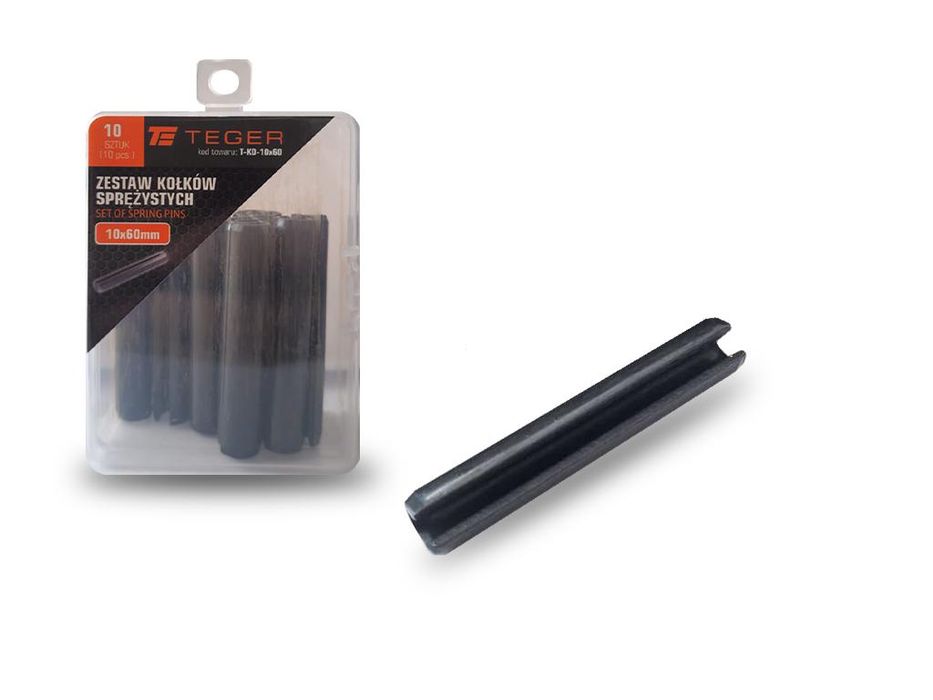 Kołek sprężysty 10x60 TEGER, (sprzedawane po 10)