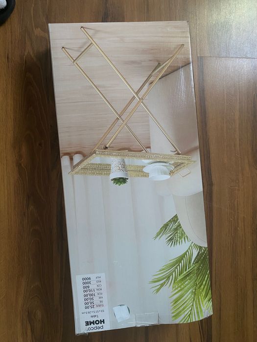 Stolik kawowy złoty