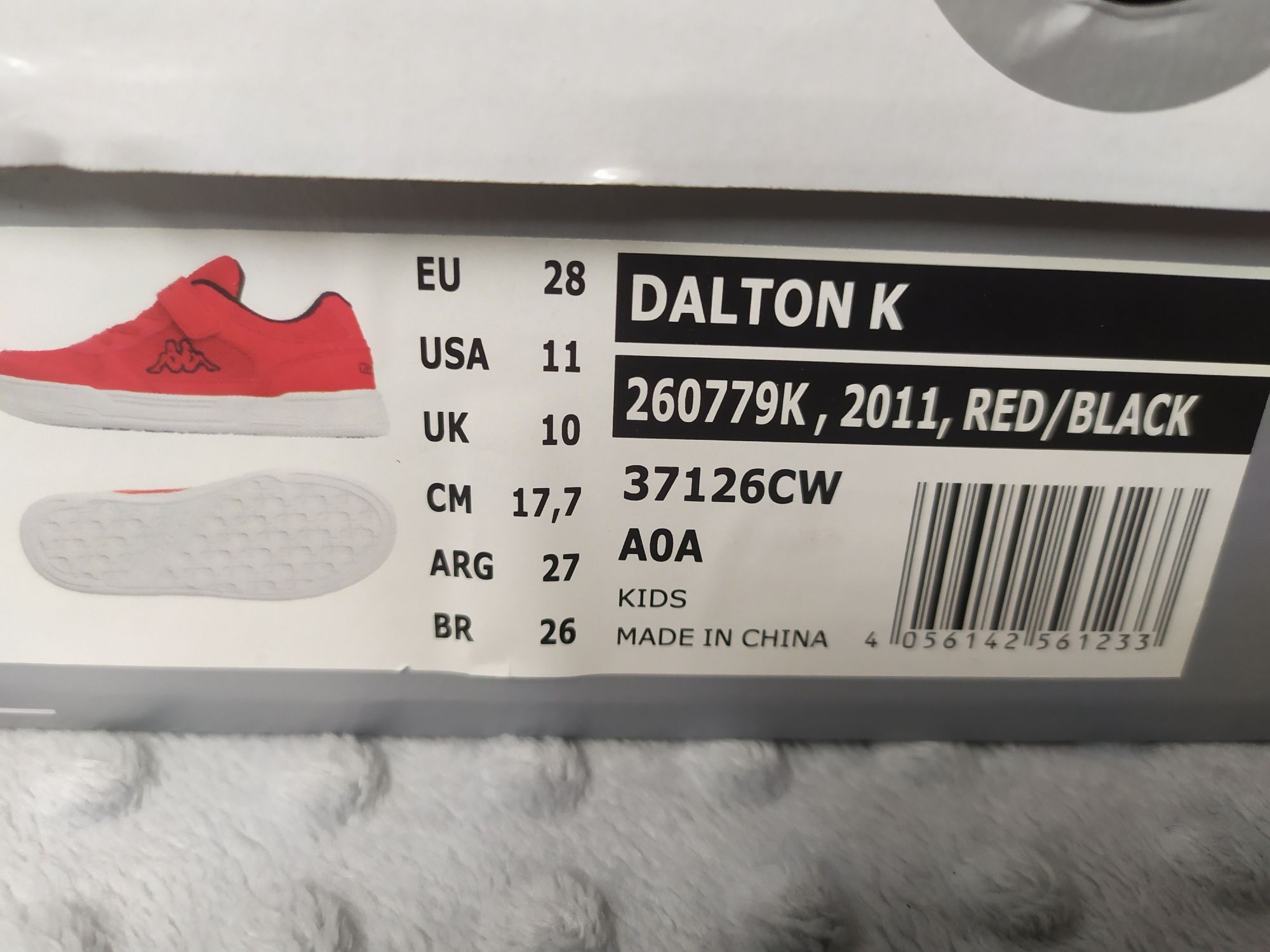 Buty dziecięce Kappa Dalton K  czerwone 28