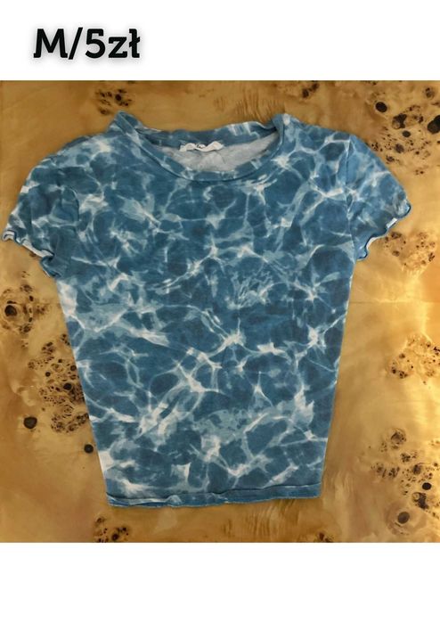 Crop top we wzór wody