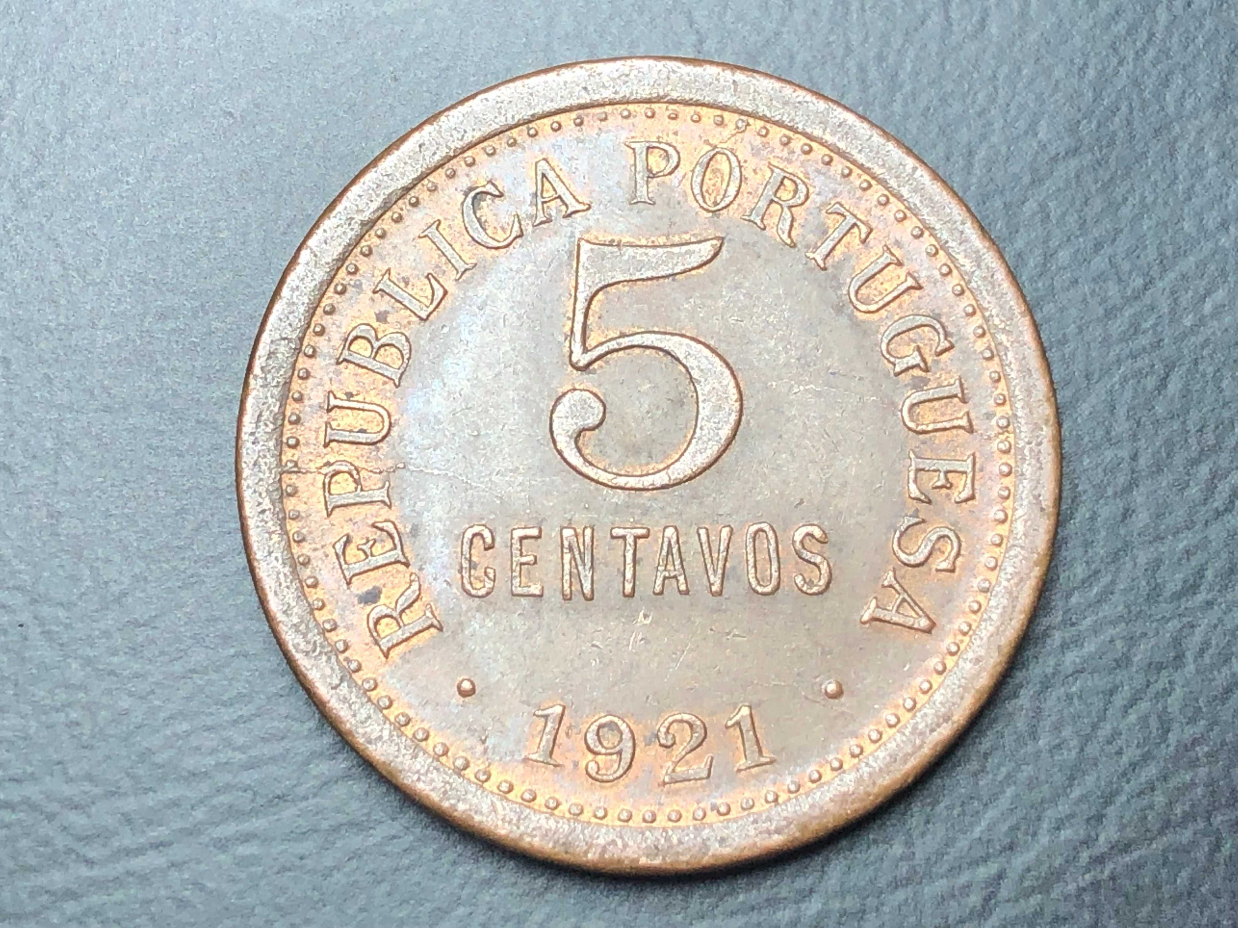 5 Centavos 1921 Bronze