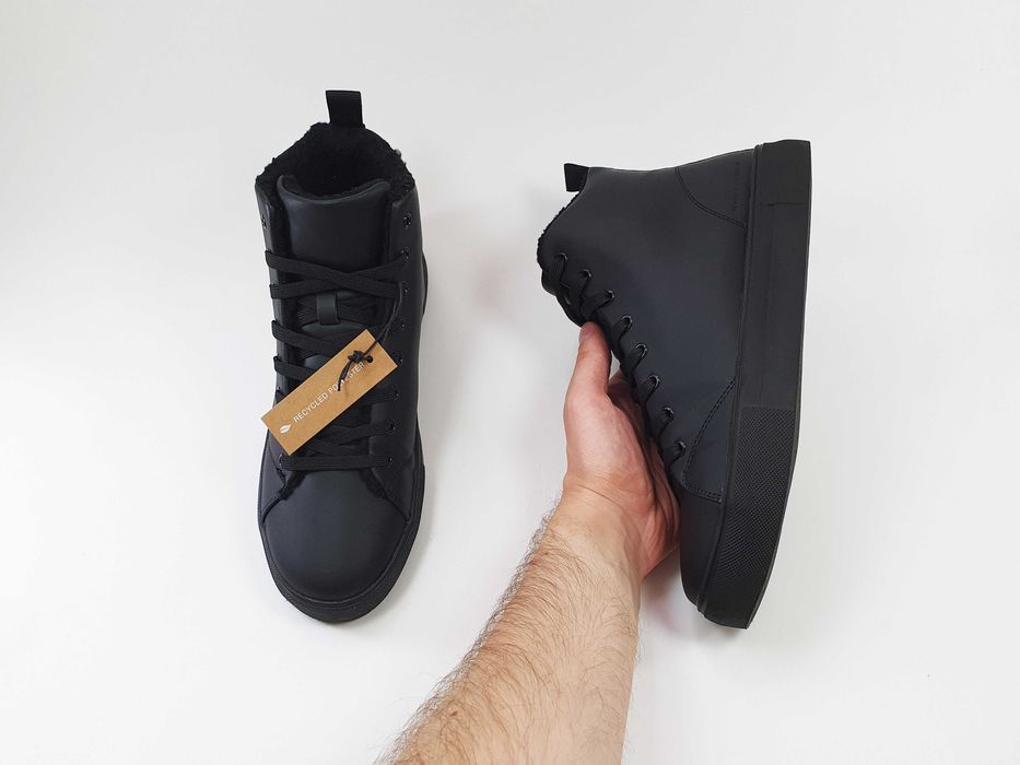 Кеди на меху PIER ONE чорні 41 26-26.5 см