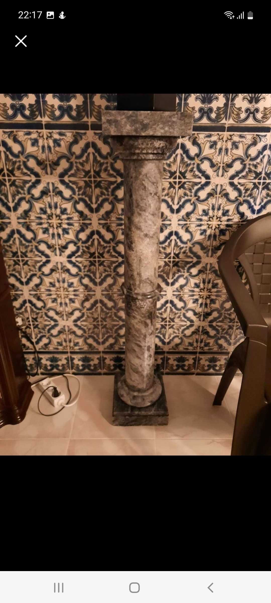 Coluna em mármore