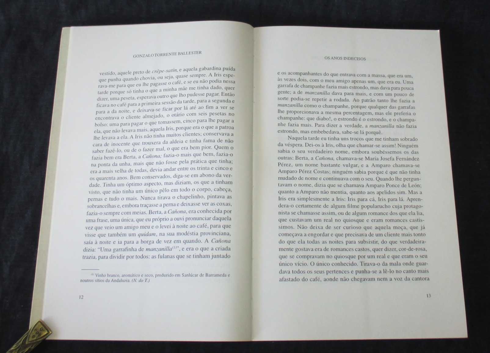 Livro Os Anos Indecisos Gonzalo Torrente Ballester