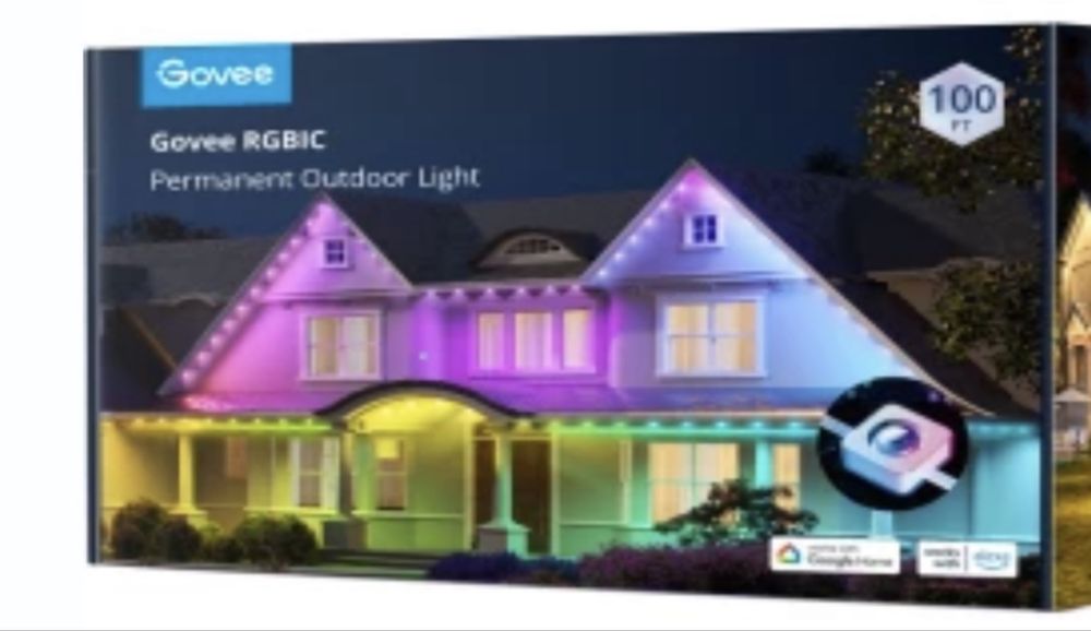 30 метров . Smart LED Govee H705A Permanent Outdoor Lights RGB IP67