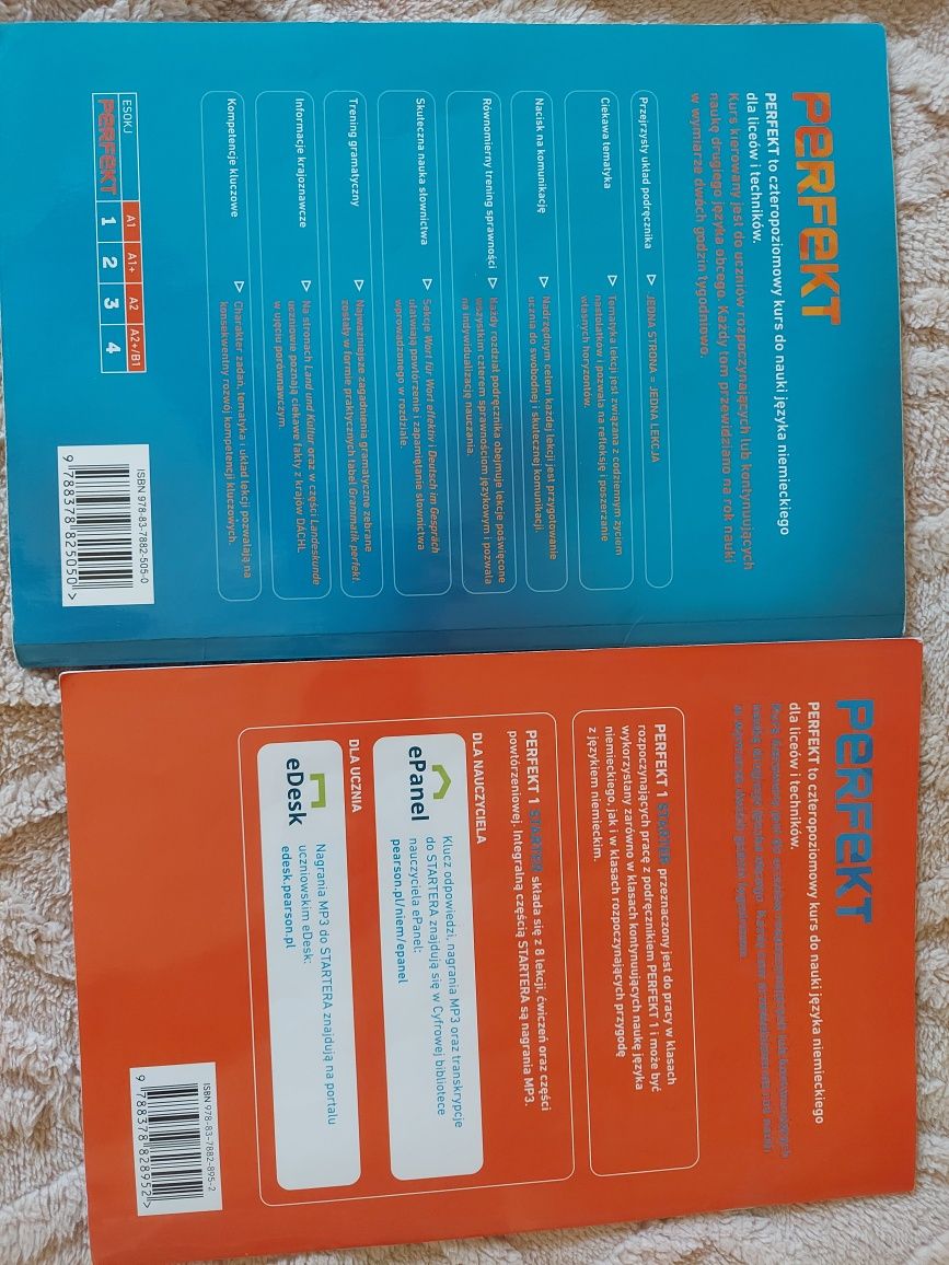 Podręcznik i ćwiczenia język niemiecki PERFEKT 1 LO I Technikum