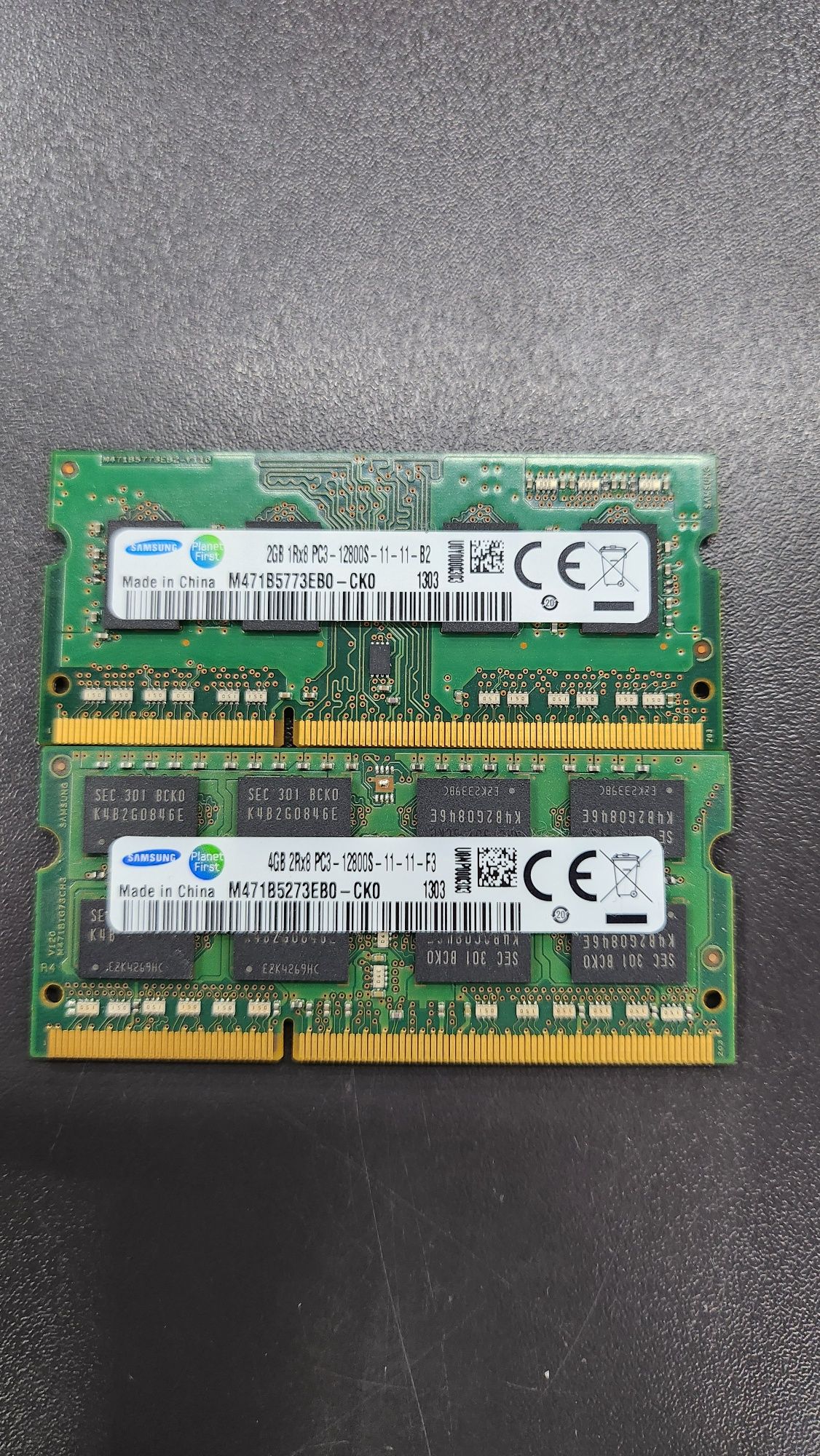 Pamięć ram 2gb + 4gb DDR 3 6gb samsung