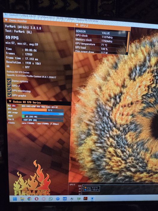 Sapphire radeon rx570 8gb pulse itx