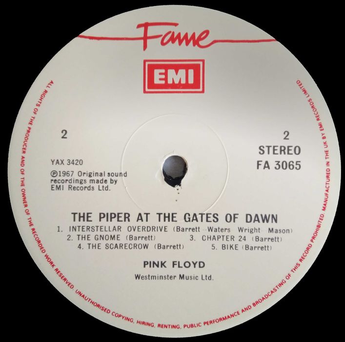 Pink Floyd	- - - - -	The Piper At The Gates Of Dawn	- - - - -	LP