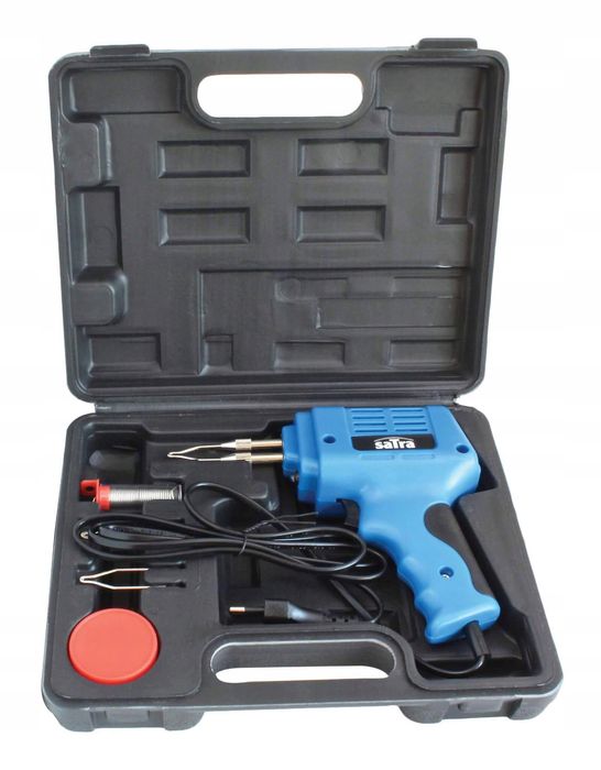 Lutownica Transformatorowa 175W 500C + Cyna, Topik, Groty, Satra