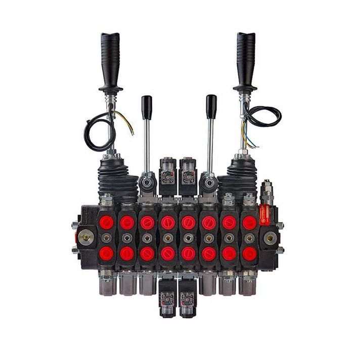 Rozdzielacz hydrauliczny 8 sekcyjny HDS Żuraw,  do maszyn leśnych