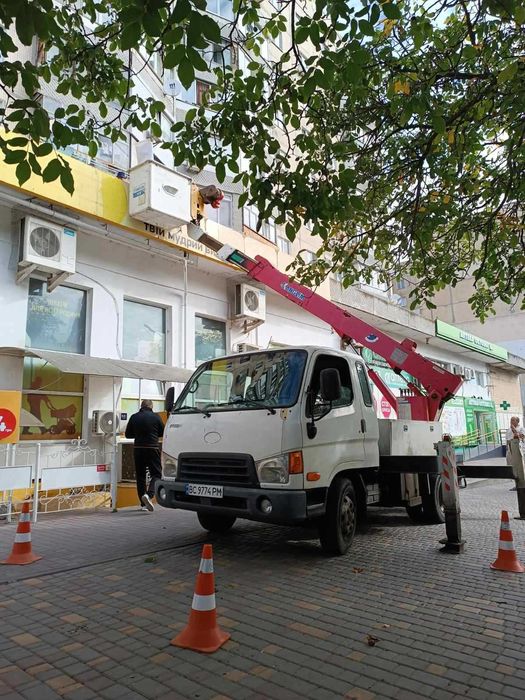 Автовышка аренда 14м 16м 17м Одесса. Грузоподъемность до 1т, почасово