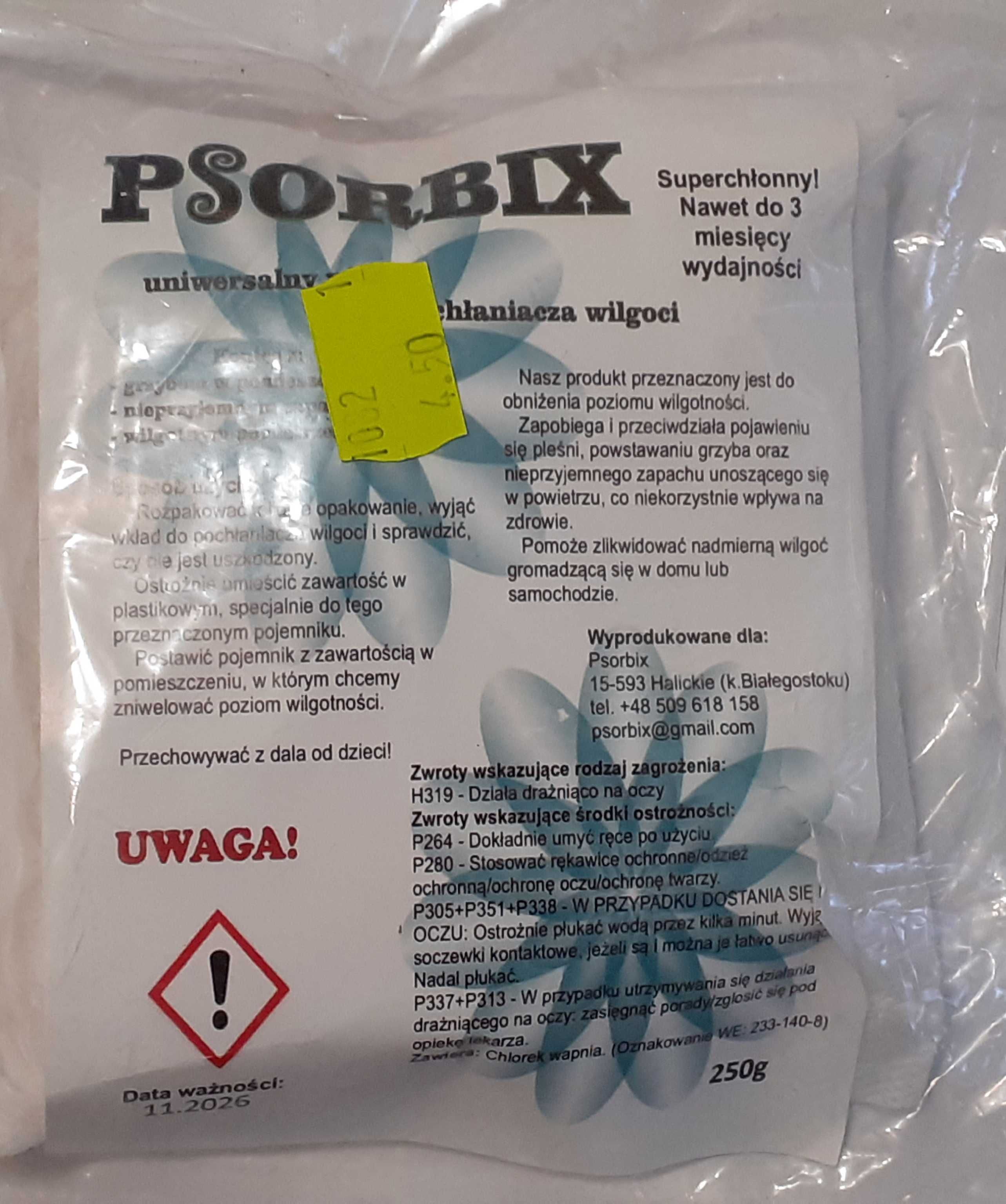 Pochłaniacz wilgoci zapas 250g