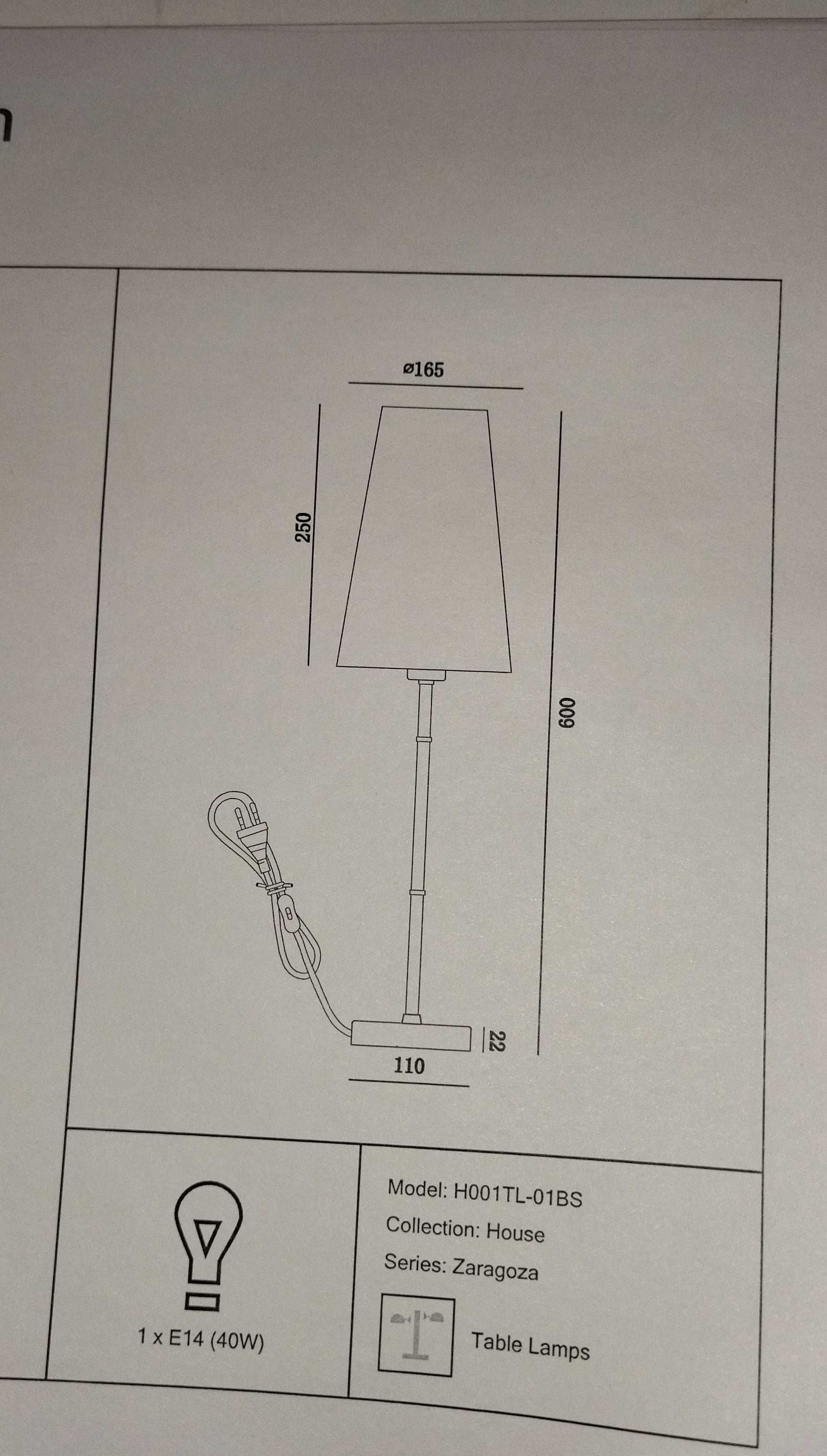 Maytoni Zaragoza lampa stołowa