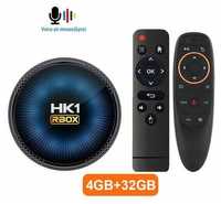 Tv Smart box HK1 RBOX W2 4/32GB AMlogic S905W2+Аеропульт Приставка