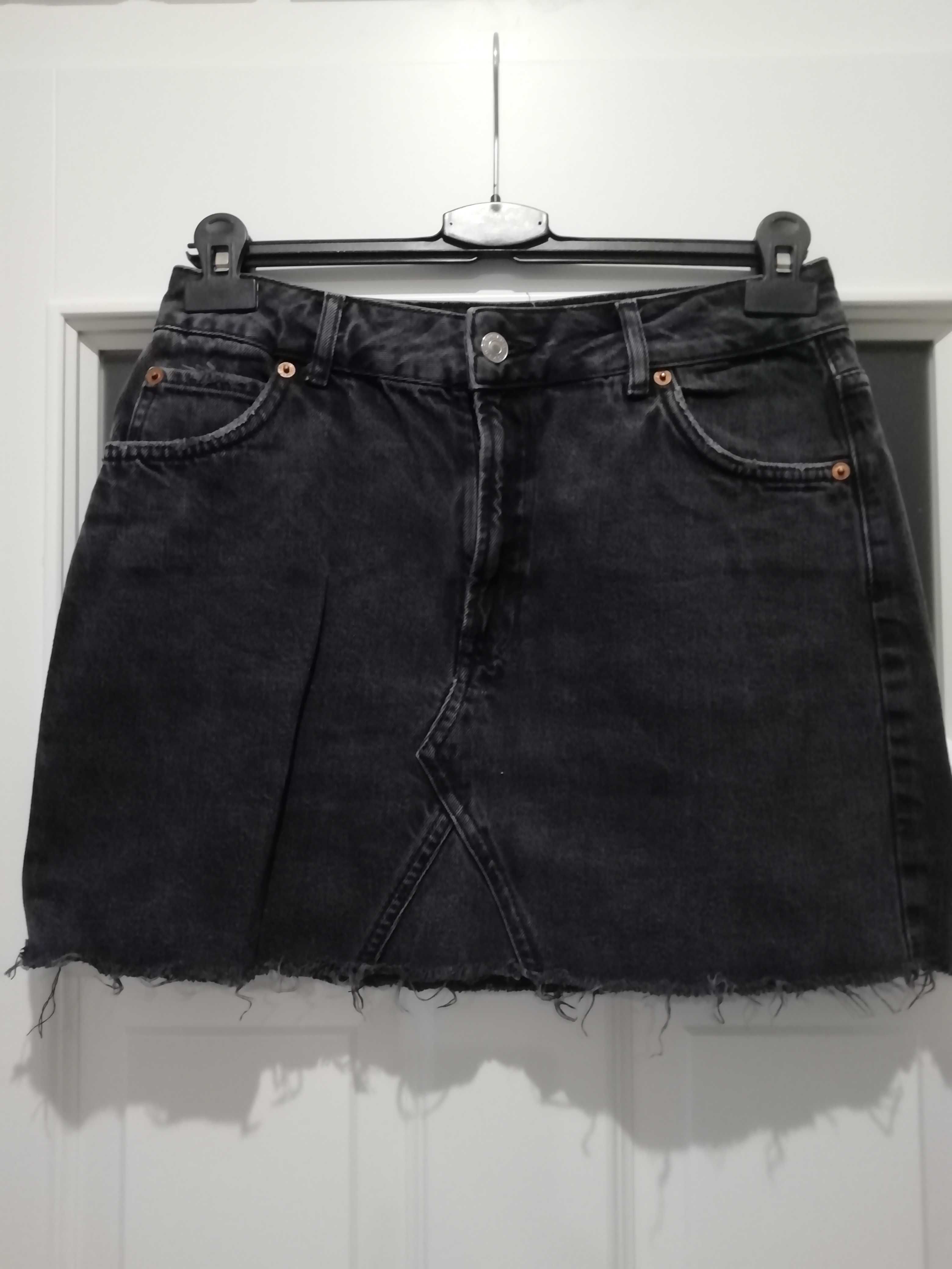 Spódnica TopShop, rozm. 40, jeans, czarna