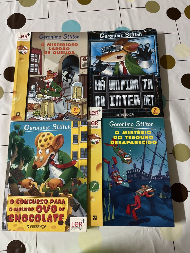 Livros coleção Geronimo Stilton