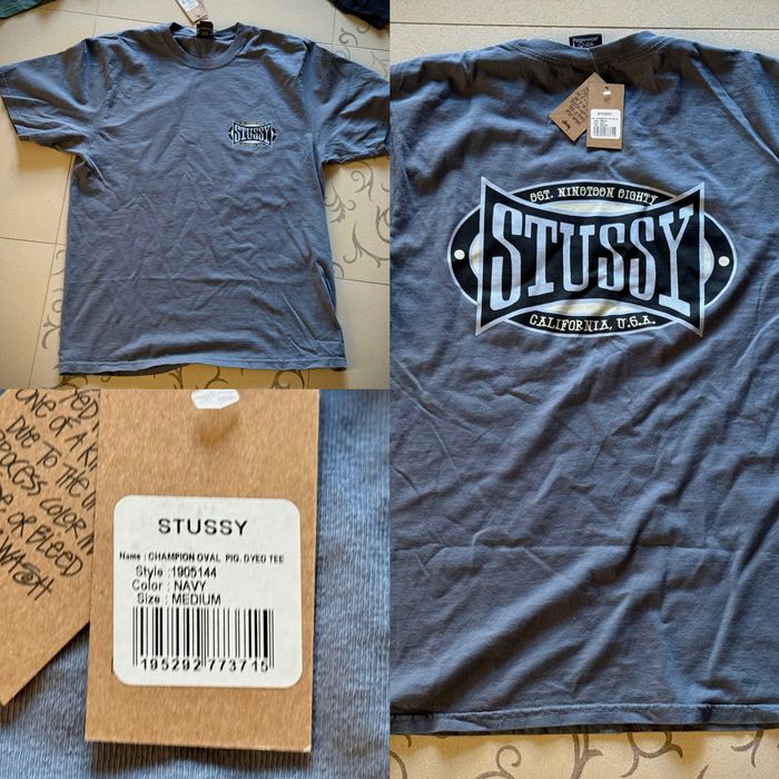 Оригінальні футболки STUSSY Pigment Dyed — нові, з США