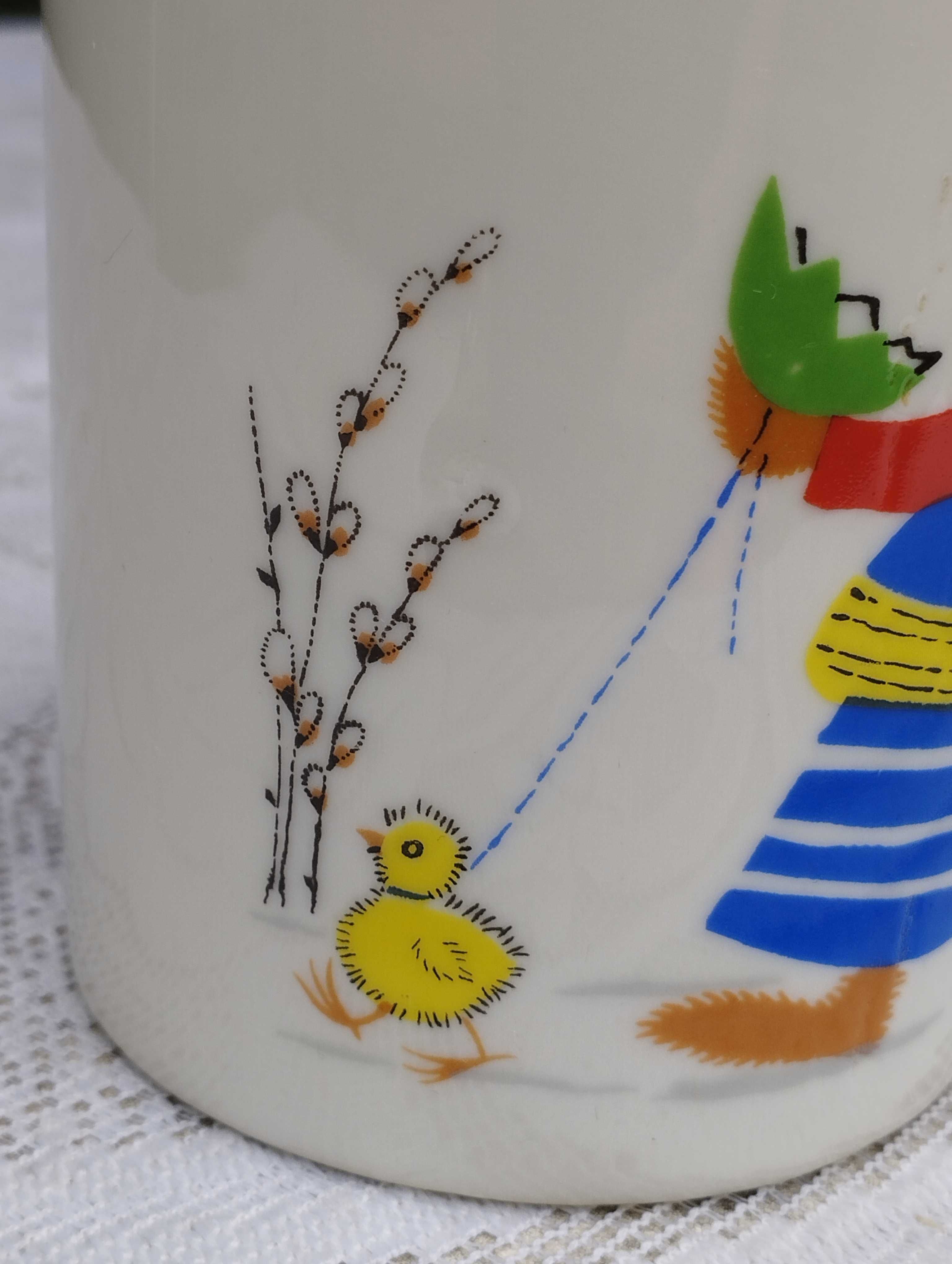 Kubek z uszkiem z fabryki porcelany Karolina seria świąteczna
