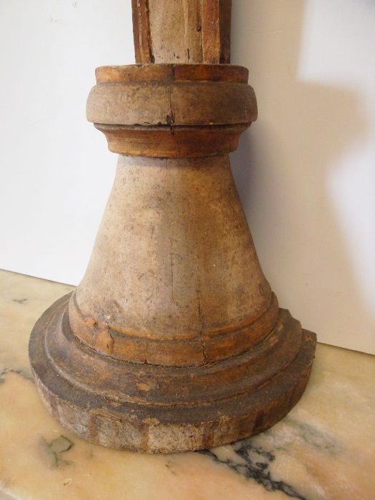 grande antigo crucifixo em madeira policromada Sec. XIX - 106 cm