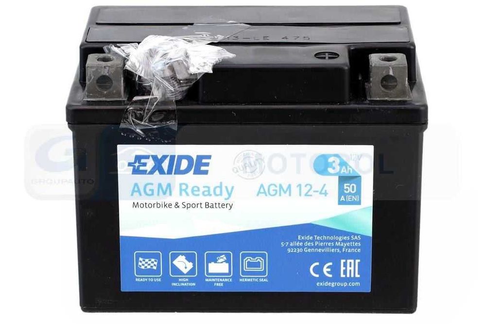 Akumulator EXIDE BIKE 12V 3AH/50A Ruczaj