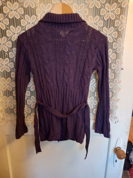 Sweter fioletowy dziewczęcy