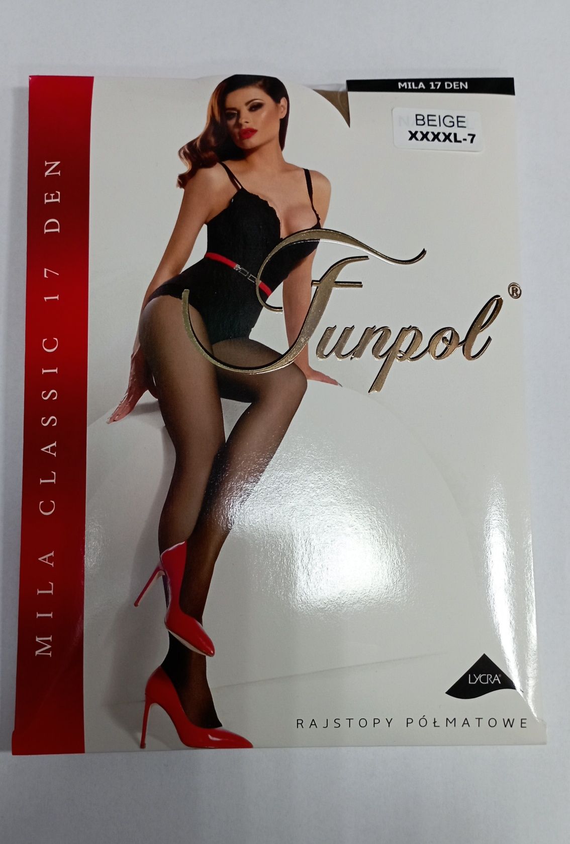 Rajstopy Plus size kolor Beige