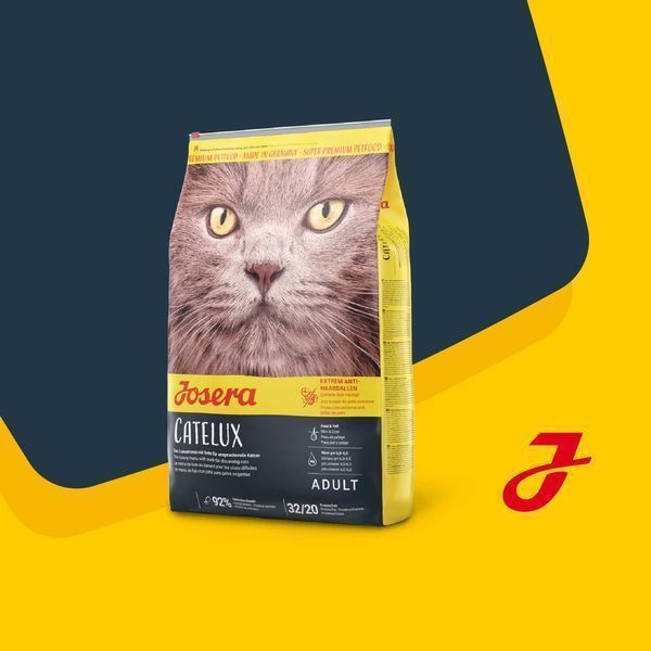 -20% JOSERA Catelux 10кг. Корм для пухнастих котів. Йозера Кателюкс