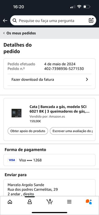 Cata Placa de gás SCI 6021 BK 3 queimadores ignição eletrónica,