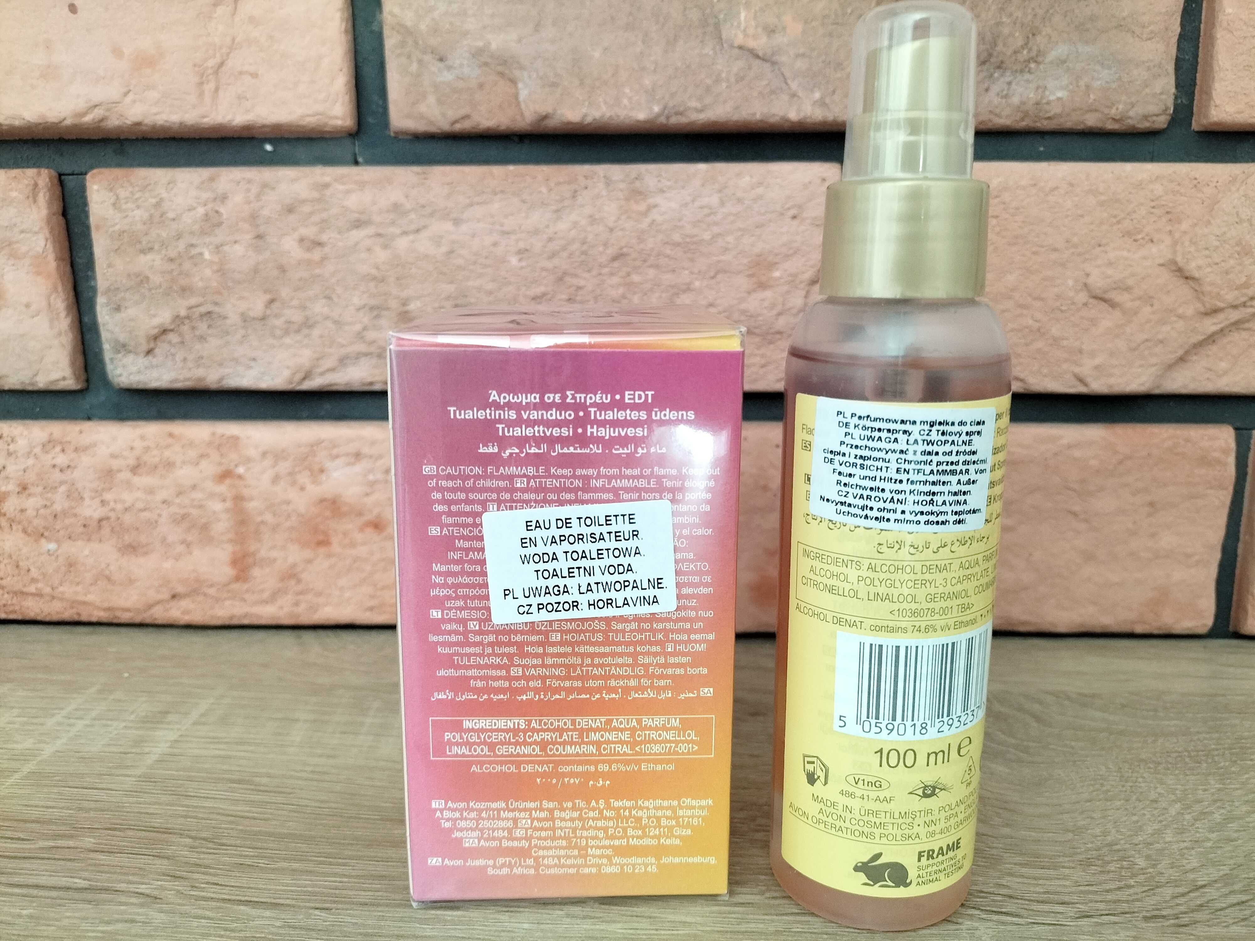 AVON Zestaw zapachów Summer Mania Sunshine Joy