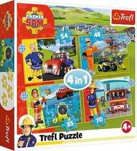 Odważny Strażak Sam  Puzzle 4w1, Trefl