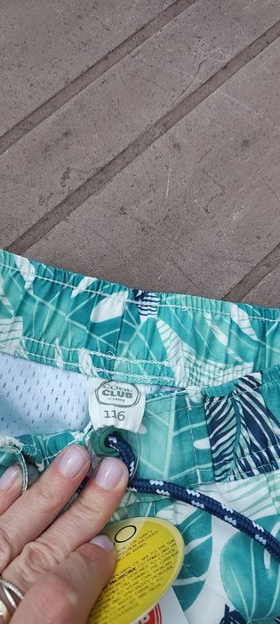 Spodenki kąpielowe, na basen, szorty,116, cool club, smyk