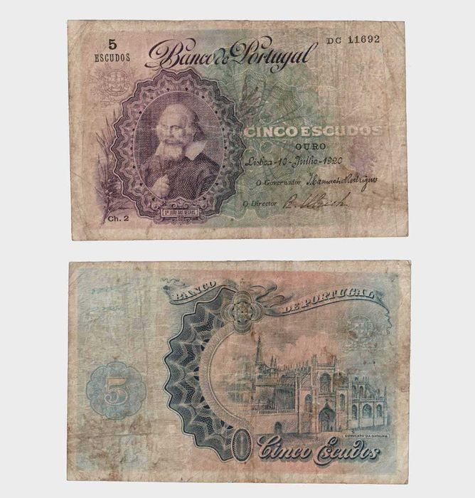 Portugal - 1920 - 5 Escudos - Ch.2 - 145.00€