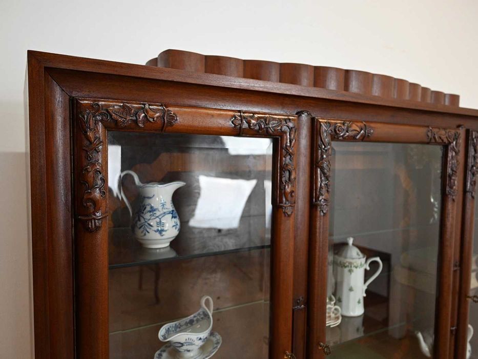 retro witryna mahoniowa około 1940 rok 102204