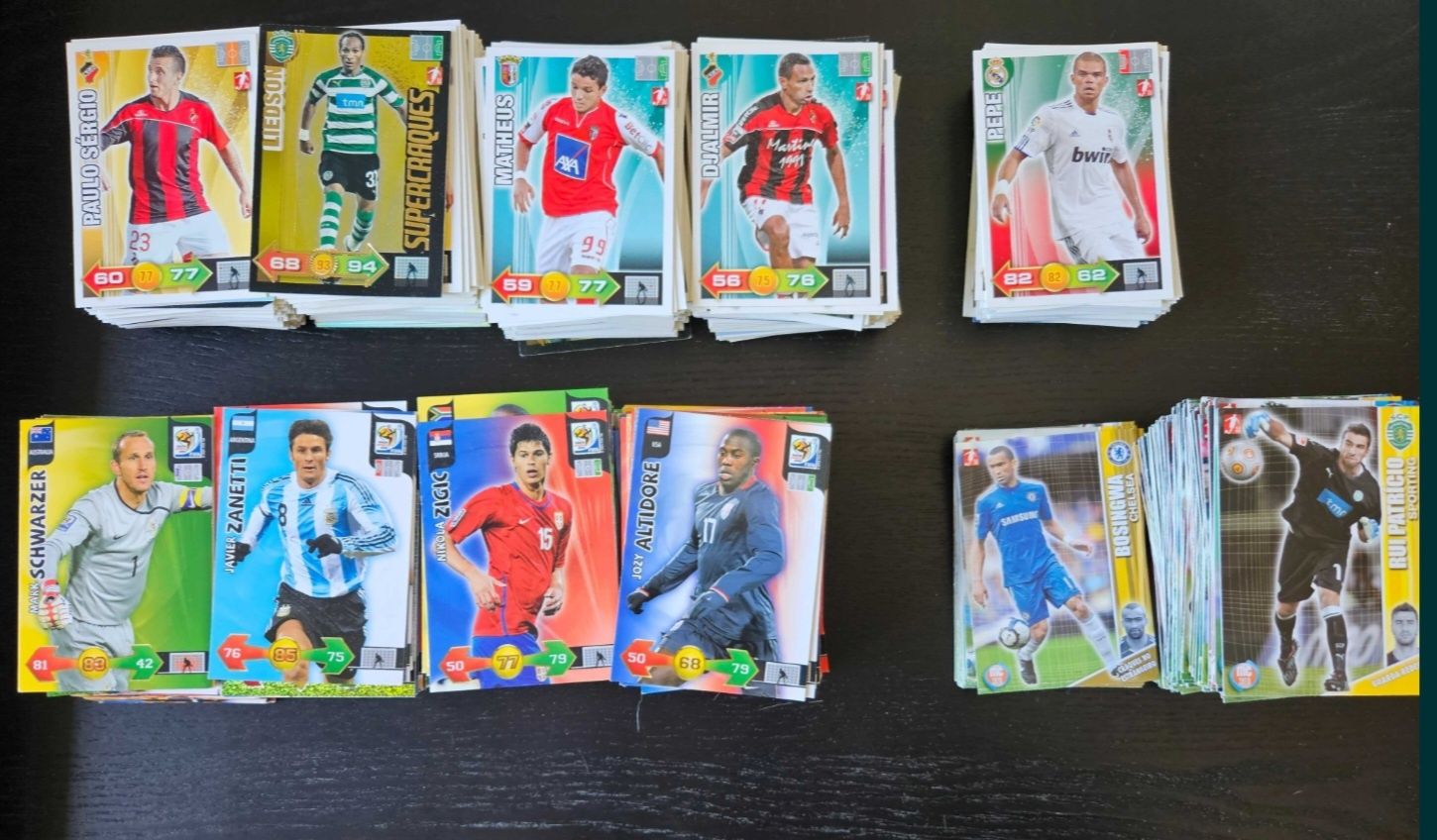 Cartas Adrenalyn XL Liga Portuguesa, Mundial 2010 e Lendas