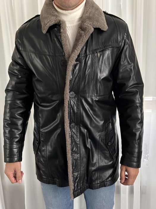 Шкіряна куртка дубльонка розмір 48-50 L теляча шкіра