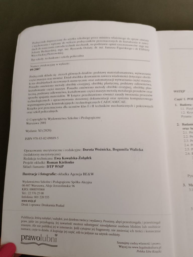 Podstawy technologii maszyn