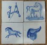 Quadra azulejos motivos hípicos - F. Sant'Anna